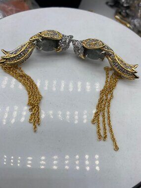 Alexis Bittar Parrot Collection Clip-On Earrings